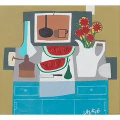 Simon Laurie, KITCHEN, acrylic on board