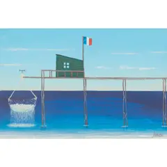 Jack Knox, FISH CATCH, oil on board