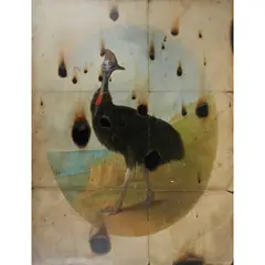 Derrick Guild, BURNT CASSOWARY, AFTER OUDRY, 2013-15, Oil on canvas