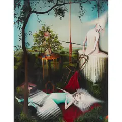 Heather Nevay, A GOLDEN AFTERNOON, 2005, oil and acrylic on panel