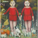 Heather Nevay, ACT II: PASSAGE THROUGH THE WILDWOOD, 2000, acrylic on canvas laid on board