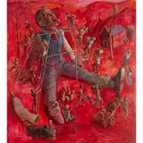 John Johnstone, GULLIVER, oil on board