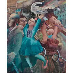 Mick Rooney, IF THE EGG SHOULD SURVIVE, 1989, oil on board