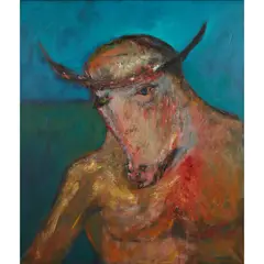 Douglas Thomson, SAD FIGHTER, oil on canvas