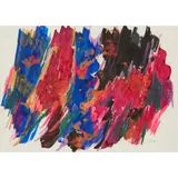 William Gear, SOFT ENCOUNTER, 1964, mixed media on paper