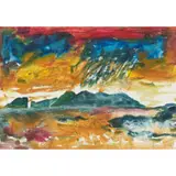 John Bellany, STORMY WEATHER, pencil and watercolour