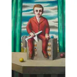 David Hosie, CHILDREN'S GAMES, 1987, oil on canvas