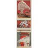 David M. Martin, CLASSICAL TRIPTYCH, pencil and watercolour