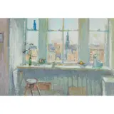 Margaret Thomas, WINDOW ON THE MOUND, oil on board