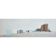 Anna King, VACANT LOT, mixed media on board