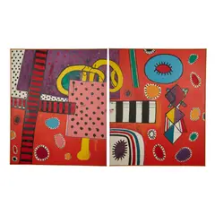 Alan Davie, THOUGHTS FOR A GIANT BIRD, OPUS 0.526B, 1963, oil on canvas, diptych
