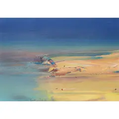 Chris Bushe, DREAMS BY THE SEA, oil on board