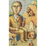 Neil MacPherson, CHRONICLES OF THE LITTLE BIRD MAN, gouache