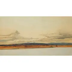 James Morrison, LOW CLOUDS, MONTROSE, 1977, oil on board