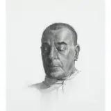 Graeme Wilcox, MAN WITH PEARL EARRING, charcoal on paper