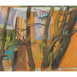 Archie Forrest, WASHING LINE AND TREES, SUNNY DAY