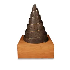 Gerald Laing, BRONZE MAQUETTE FOR SPIRAL TOWER, CUTTERS GARDENS, LONDON, 1981, Bronze sculpture