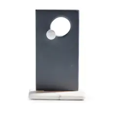 Simon Burns-Cox, BLACK HOLE, 2020, White Italian carrara marble and black Brazilian slate