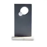 Simon Burns-Cox, BLACK HOLE, 2020, White Italian carrara marble and black Brazilian slate