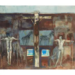 Robin Philipson, ALLEGORY, Watercolour