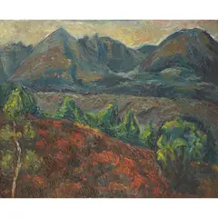 Aleksander Żyw, AN TEALLACH I, MIDDAY, 1946, oil on canvas