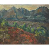 Aleksander Żyw, AN TEALLACH I, MIDDAY, 1946, oil on canvas
