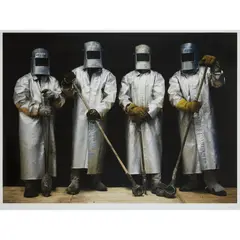 David Eustace, FOUR STEEL WORKERS, BRAZIL, FROM THE WEIR GROUP PROJECT, 2011, Archival pigment print, 3/10