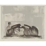 Henry Moore, RECLINING FIGURE: INTERIOR SETTING I (CRAMER 458)- 1977, Lithograph, Proof, aside from the edition of 75