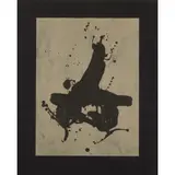 Robert Motherwell, BLACK ON BLACK, 1978, Lithograph and chine collé, A.P. 6/8, aside from the edition of 58