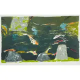 Elizabeth Blackadder, KOI CARP, CHION-IN, KYOTO, 1997, Screenprint, 15/80