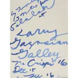 Cy Twombly, NOTES FROM SALALAH, 2008, Screenprint, printed on the occasion of the artist's exhibition at Gagosian Gallery, Rome