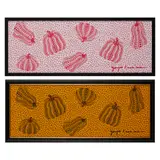 PUMPKINS (RED/WHITE AND BLACK/YELLOW) by Yayoi Kusama, each signed in print, sold Aug 2023