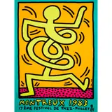 Keith Haring, MONTREUX JAZZ POSTER (GREEN), 1983, Screenprint, unframed
