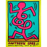 Keith Haring, MONTREUX JAZZ POSTER (YELLOW), 1983, Screenprint