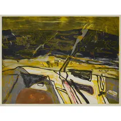 Barbara Rae, WINTER PLATEAU, 1988, Etching and aquatint, 5/30