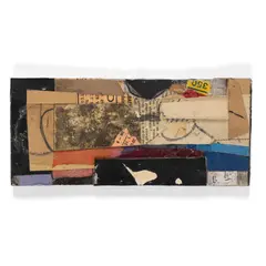 Bryan Ingham, Souvenir of Amsterdam, 1987, collage on board