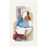 Bryan Ingham, Cubist Muse, pencil and crayon on paper