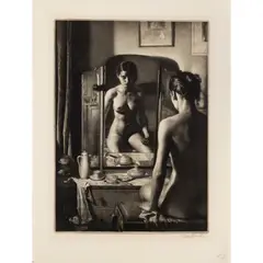 Gerald Brockhurst, Adolescence (Kathleen Nancy Woodward), 1932 (Fletcher 75), etching on wove paper