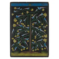 Scottie Wilson, Untitled, circa 1960, coloured ink and crayons