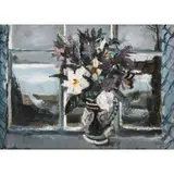 Rowland Suddaby, Still Life by Window, 1945, oil on paper on board