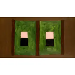 Breon O'Casey, Duo, 2009, acrylic on board relief