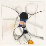 Paul Feiler, Untitled, 1963, coloured crayons on paper