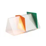 Ugo La Pietra, 'Triangle' Table Lamp, design conceived circa 1967, acrylic, painted metal and brass