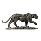 Hamish Mackie, Leopard, 2017, patinated bronze