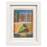 Mimmo Paladino, Untitled (For RCA Secret), watercolour on paper, laid on postcard
