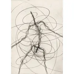 Antony Gormley, Feeling Material, 2006, etching on wove paper, published by Sadler's Wells, London