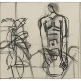 Keith Vaughan, Nude with Pitcher and Plant, c.1940s