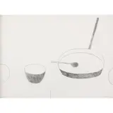 William Scott, Linear Still Life Suite - Drawing IV, 1973, pencil on paper