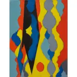 William Gear, Study with Yellow, 1969, mixed media on canvas