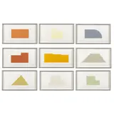 Robert Mangold, A Book of Silk Screen Prints: Multiple Panel Paintings, 1973-1976, 1992, initialled in pencil and dated (each sheet)
